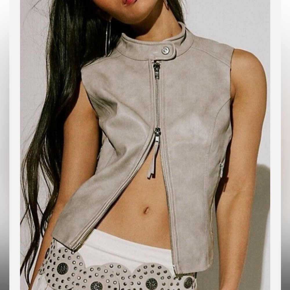 FREE PEOPLE The Free Sweeney Vegan Leather Vest